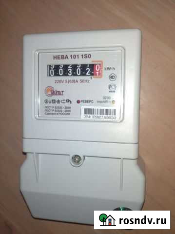 Счетчик электрический нева 101 однофазный бу Балаково - изображение 1