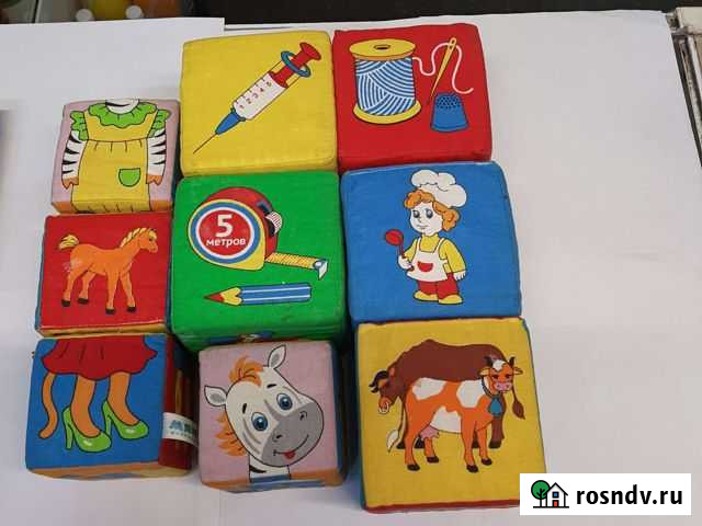 Мягкие кубики большие Омск - изображение 1