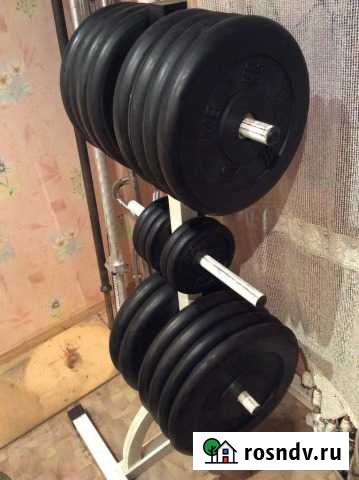 Прорезиненные блины на штангу и гантели Подольск - изображение 1