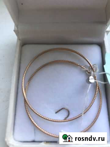 Золотые серьги конго/новые Новороссийск - изображение 1