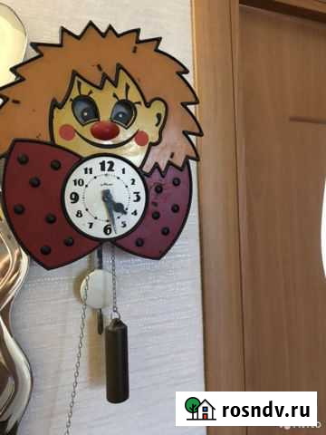 Часы ходики Веселый клоун маяк СССР винтаж Ейск - изображение 1