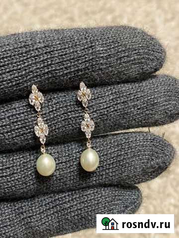 Золотые серьги 585 пробы вес 3.62 гр Ростов-на-Дону - изображение 1