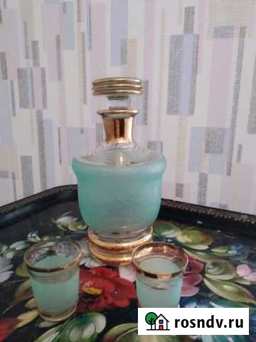 Графин штоф со стопками антиквариат Кирово-Чепецк - изображение 1