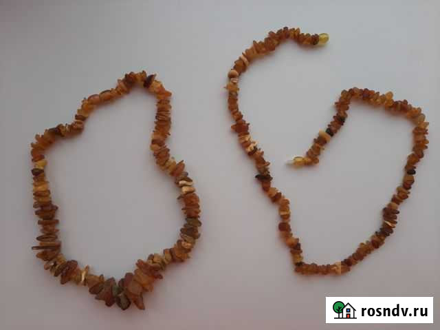 Янтарные бусы (лечебные). Необработанный янтарь Кувандык - изображение 1
