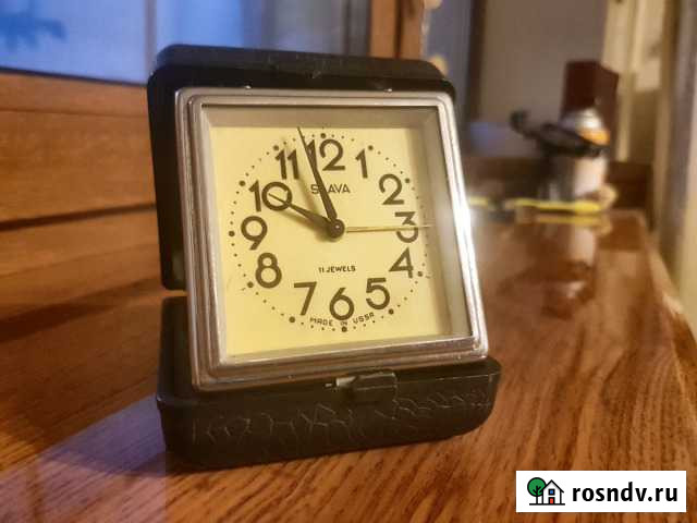 Раритетные часы-будильник Slava 11 Jewels Пермь - изображение 1