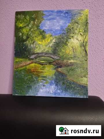 Картина маслом на холсте пейзаж Тула - изображение 1