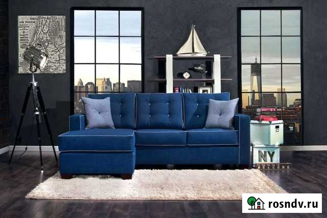 Новый/Наличие/Угловой/Рулонная кожа/Рассрочка Сочи - изображение 1