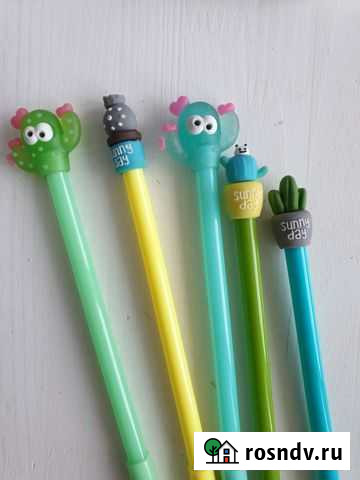 Пенал и ручки с кактусами Тула - изображение 1