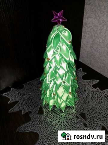 Ёлочка из атласных лент Лысьва - изображение 1