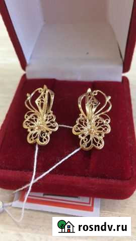 Новые золотые серьги Барнаул - изображение 1