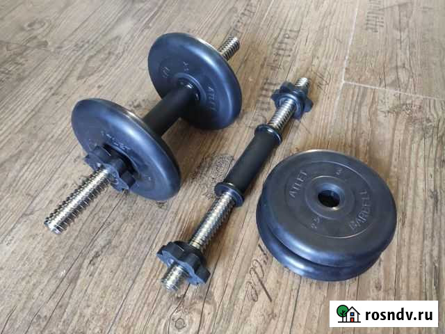 Гантели разборные 13 кг Обрезиненные по 6,5 кг Чита - изображение 1