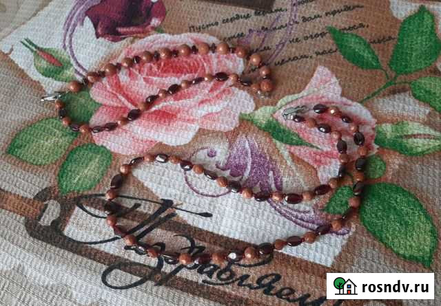 Бусы и браслет - авантюрин и гранат Ростов-на-Дону - изображение 1