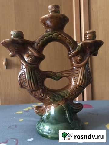 Подсвечник керамика в виде рыбы Самара - изображение 1