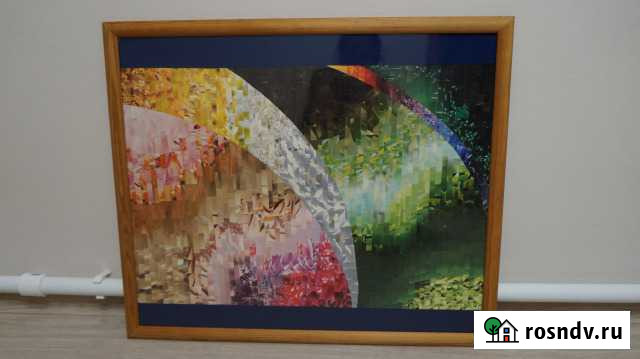 Рамка деревянная с постером 64см на 54 см Омск - изображение 1