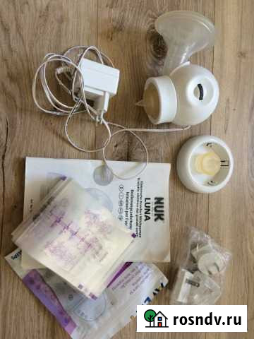 Молокоотсос электрический NUK luna +пакеты для мол Москва - изображение 1