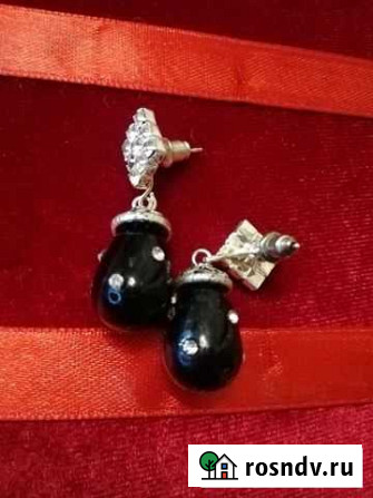 Серьги и клипсы к вечерним платья со стразами Завьялово - изображение 1