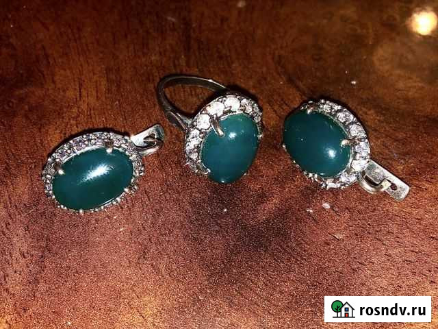 Серебряное кольцо и серьги Махачкала - изображение 1