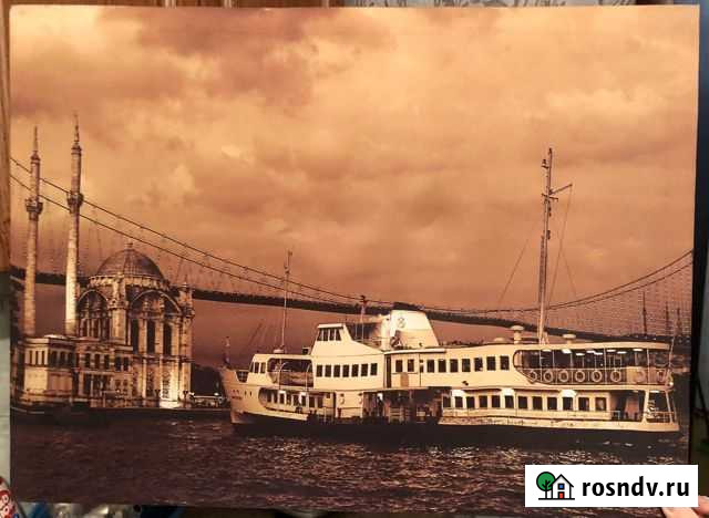 Картина с Турции. На сатине Избербаш - изображение 1