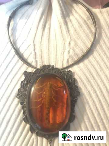 Продам колье со настоящим скорпионом Краснодар - изображение 1