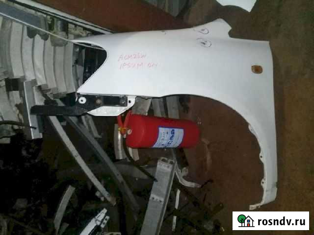 Крыло переднее левое Toyota Ipsum ACM26 белое Мосрентген - изображение 1