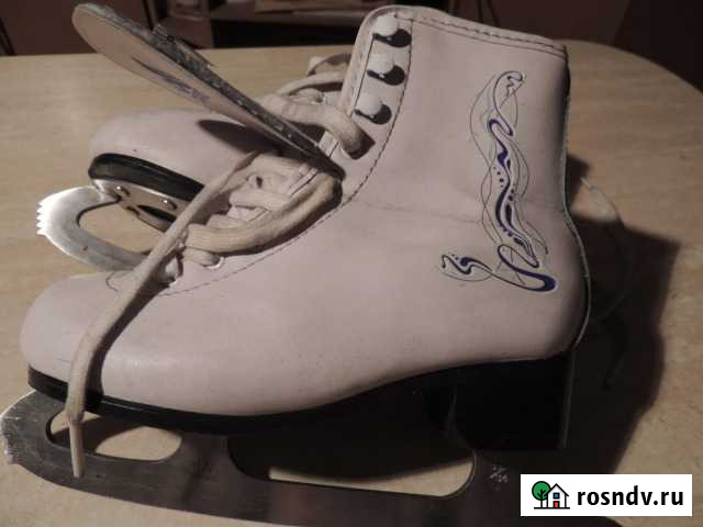 Коньки 33-34размер внутри теплая байка Абакан - изображение 1
