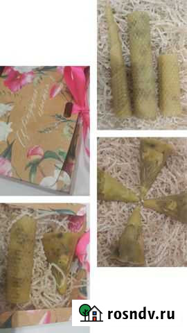 Свечи из пчелиного воска ручной работы Калининград - изображение 1