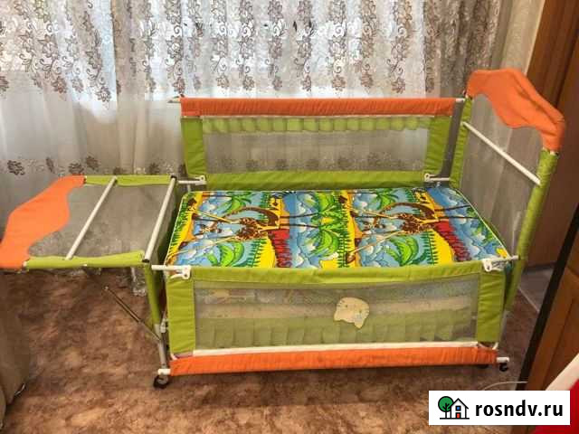 Детская кроватка с маятником Березовка - изображение 1