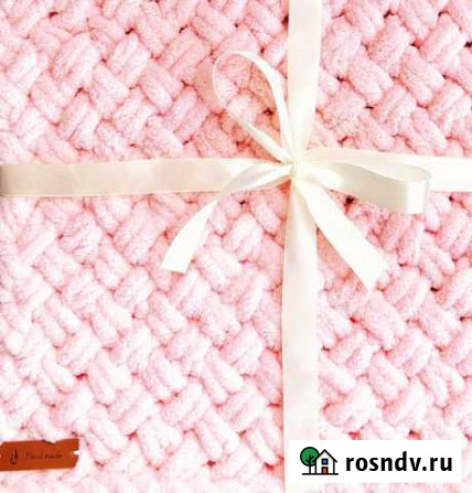 Плед ручной работы из Alize puffy Калининград - изображение 1