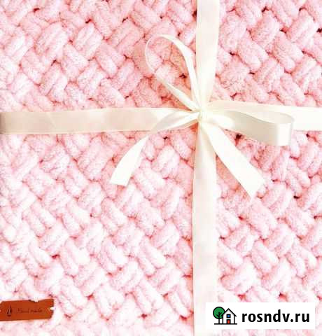 Плед ручной работы из Alize puffy Калининград - изображение 1