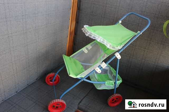 Коляска для кукол зелёная Курган - изображение 1