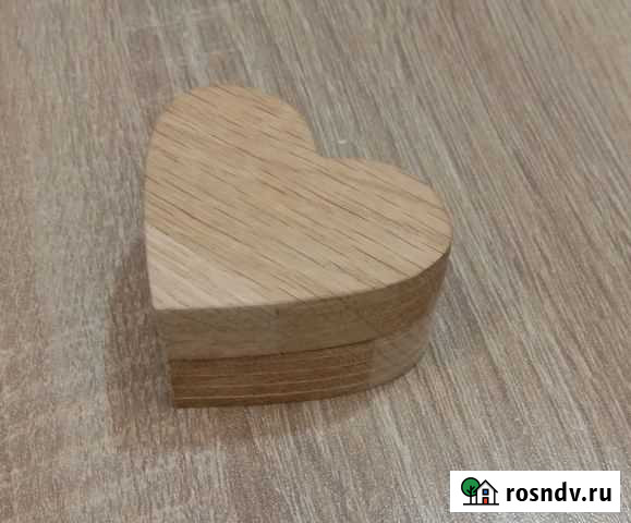 Коробочка сердечко из натурального дерева Самара - изображение 1