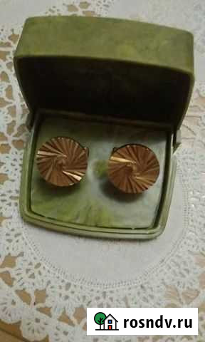Запонки золочёные Волжский - изображение 1