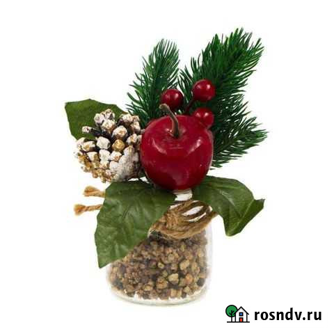 Декорация новогодняя в горшочке, 8 шт Сургут - изображение 1