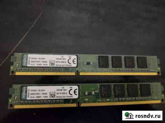 Оперативная память Kingston ddr3 8gb 2х4 1600mhz Октябрьский