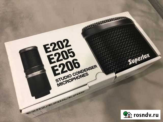Микрофон Superlux E205 + кабель XLR Калининград - изображение 1