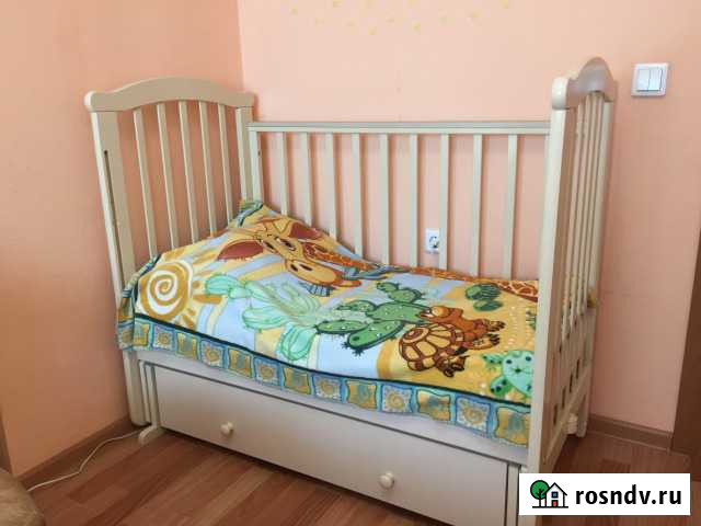 Кроватка Ирина, Красная звезда с матрасом Красноярск - изображение 1