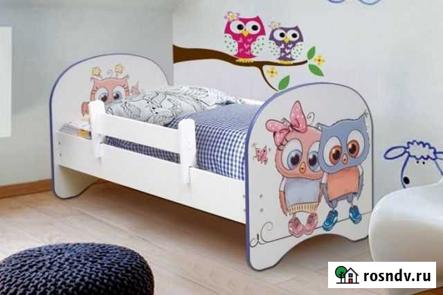 Классическая кроватка Матрица с фотопечатью без ящ Губкинский - изображение 1