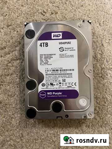 Wd purple 4 tb Тверь - изображение 1