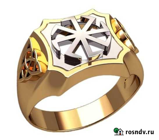 Мужское кольцо, печатка, перстень. Золото. Новое Новосибирск - изображение 1