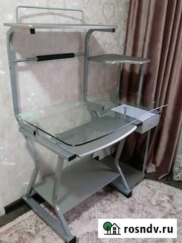 Стол компьютерный TetChair ST-S-240 со стеклом Тольятти - изображение 1