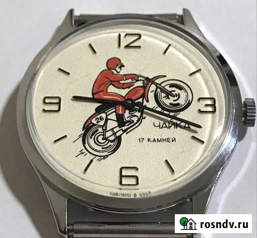 Часы чайка мотоспорт СССР мото мотоцикл мотокросс Оленегорск - изображение 1