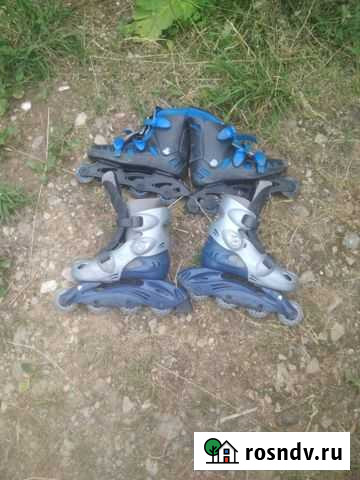 Роликовые коньки детские раздвижные34-36 Смоленск - изображение 1