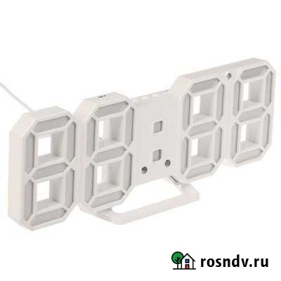 Часы настольные электронные с белыми цифрами Псков - изображение 1