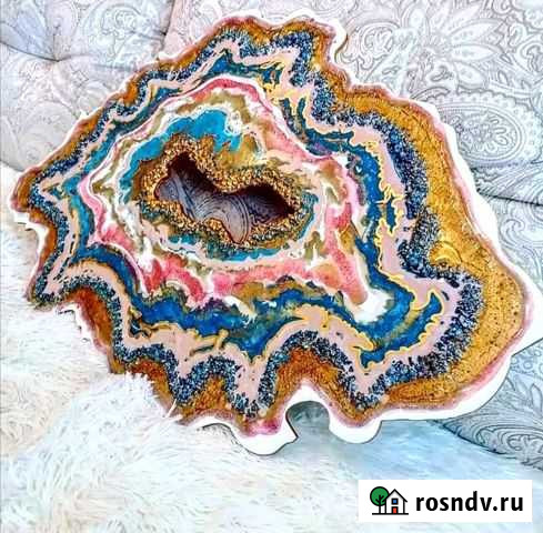 Картина большая resin art смола Саранск - изображение 1