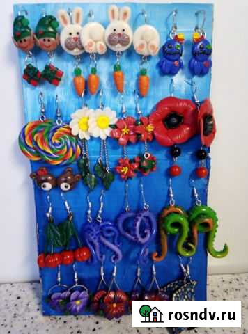 Серьги ручной работы Ангарск - изображение 1