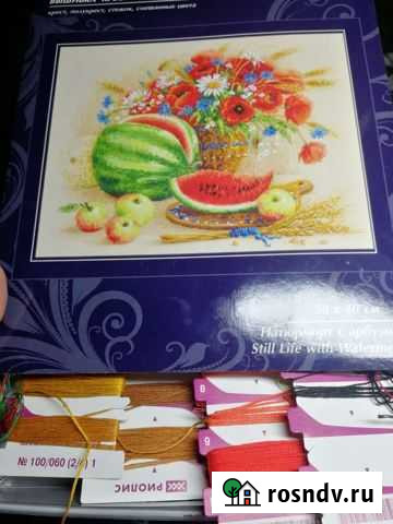 Остатки от набора для вышивания риолис натюрморт с Платоновка - изображение 1