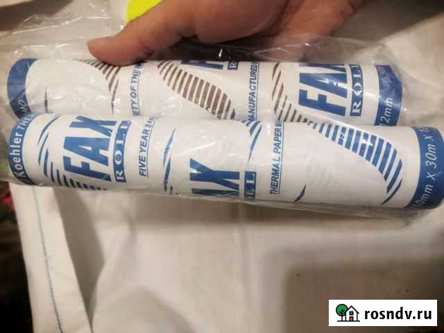 Бумага для факса новая Вятские Поляны - изображение 1