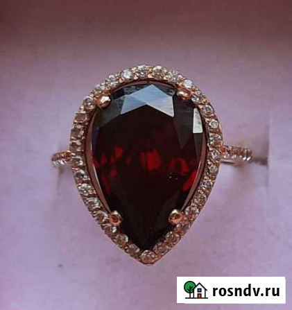 Золотое кольцо/перстень с гранатом Челябинск - изображение 1