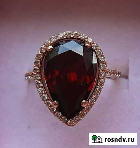 Золотое кольцо/перстень с гранатом Челябинск - изображение 1