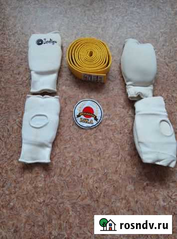 Жёлтый пояс, накладки, эмблема Иркутск - изображение 1